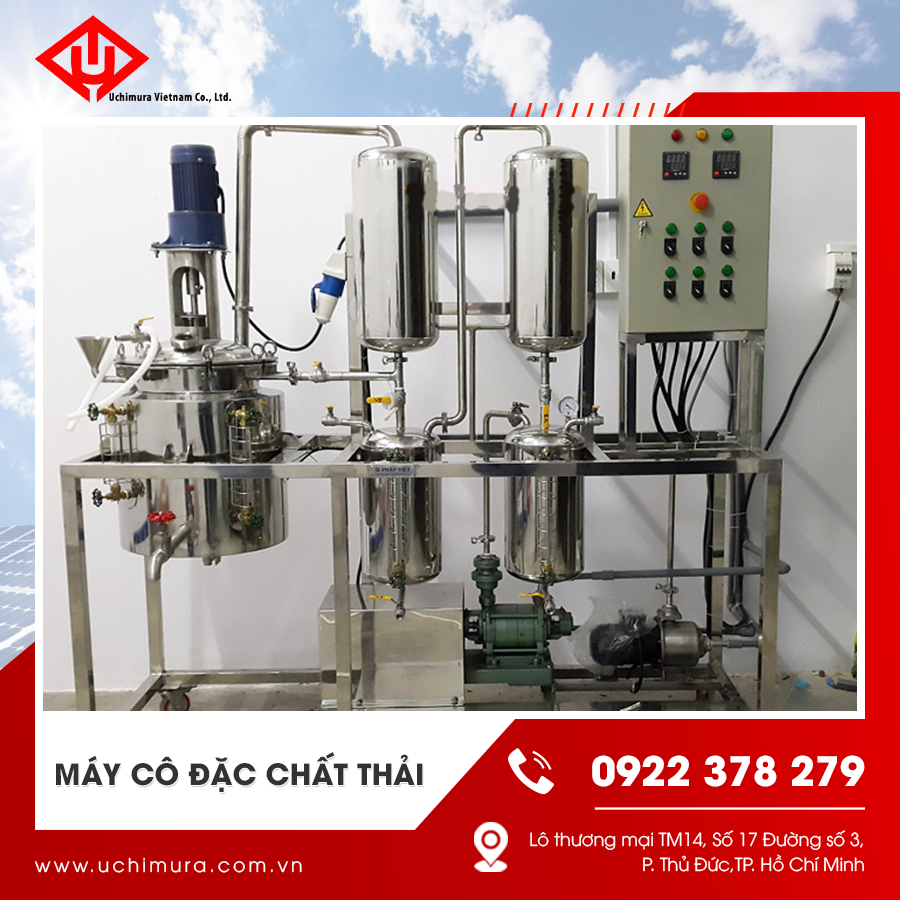 Máy cô đặc chất thải hoạt động ổn định, dễ vận hành Máy cô đặc chất thải hoạt động ổn định, dễ vận hành