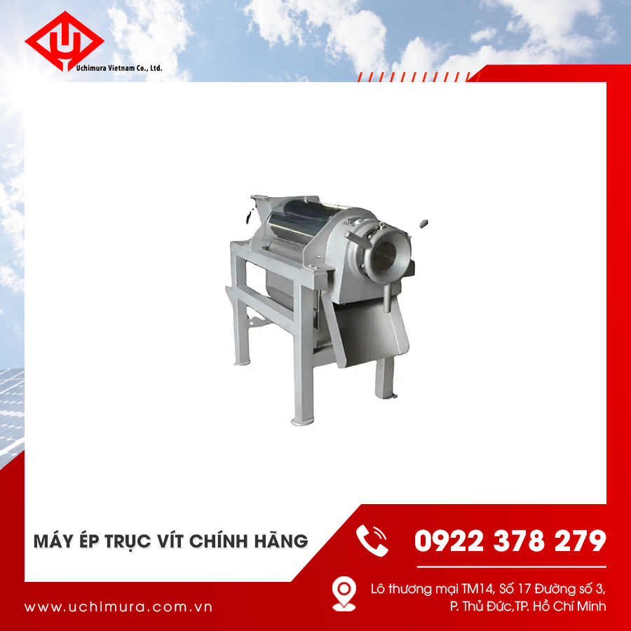 Được sản xuất đạt chuẩn, máy ép trục vít chính hãng đảm bảo độ bền cao, ít hao mòn, dễ vận hành