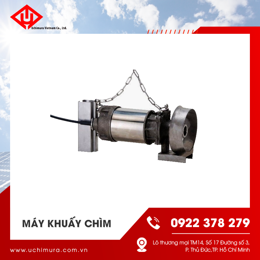 Máy khuấy chìm chuyên dùng để khuấy trộn bùn, nước thải và hóa chất Máy khuấy chìm chuyên dùng để khuấy trộn bùn, nước thải và hóa chất