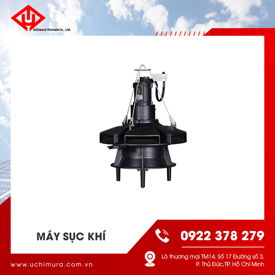 Máy sục khí tăng hàm lượng oxy hòa tan trong nước Máy sục khí tăng hàm lượng oxy hòa tan trong nước