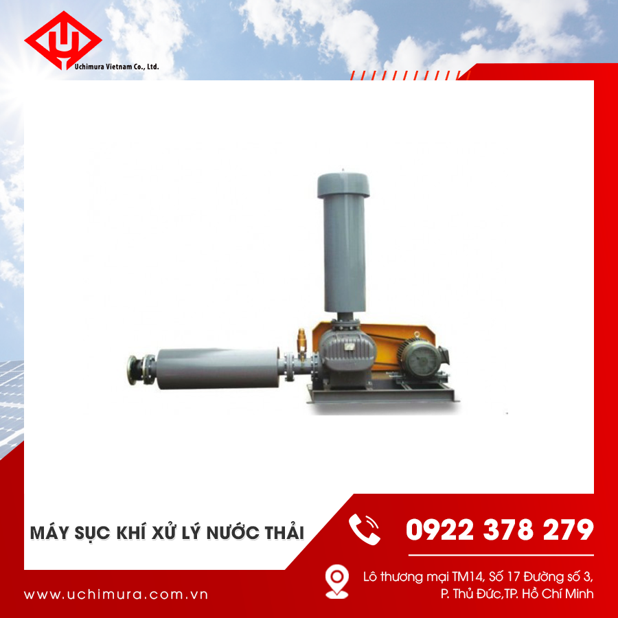 Máy sục khí xử lý nước thải cung cấp oxy liên tục, hỗ trợ vi sinh phân hủy chất hữu cơ Máy sục khí xử lý nước thải cung cấp oxy liên tục, hỗ trợ vi sinh phân hủy chất hữu cơ