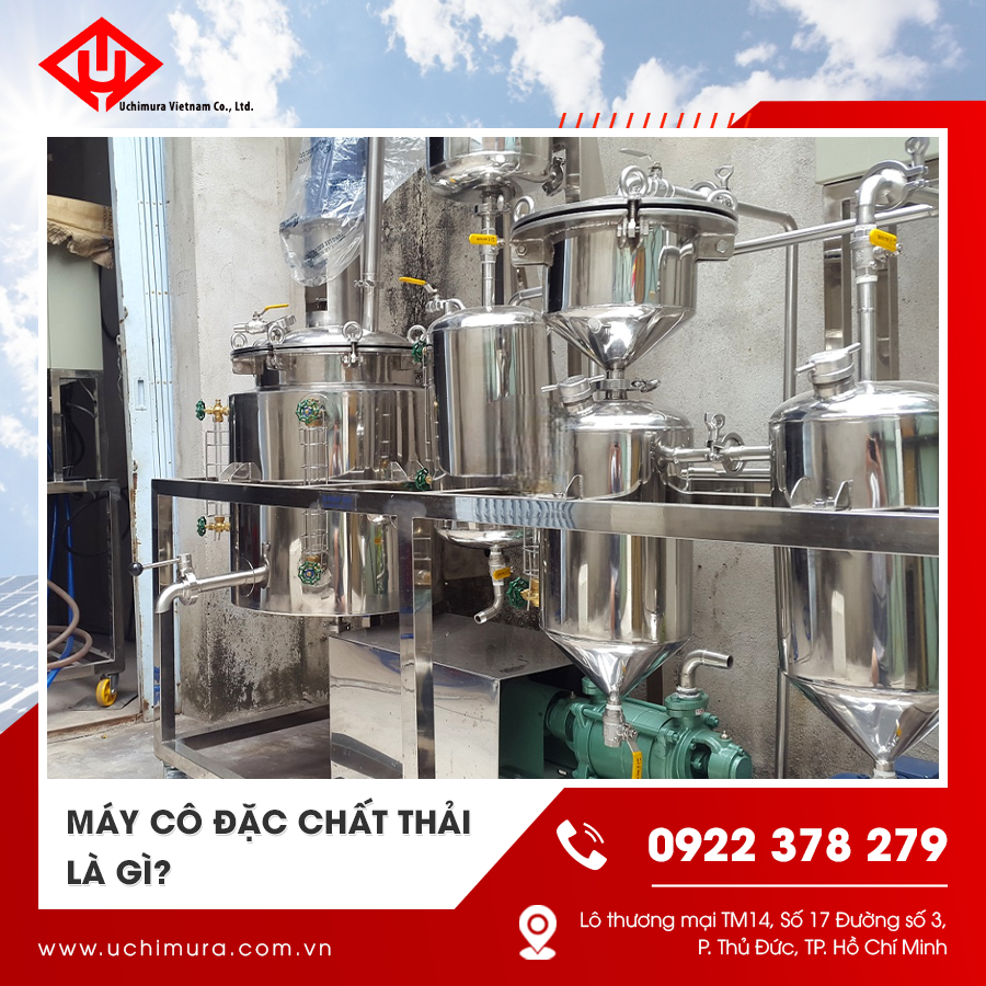 Hình ảnh tổng thể nhà máy xử lý nước thải có tích hợp thiết bị cô đặc