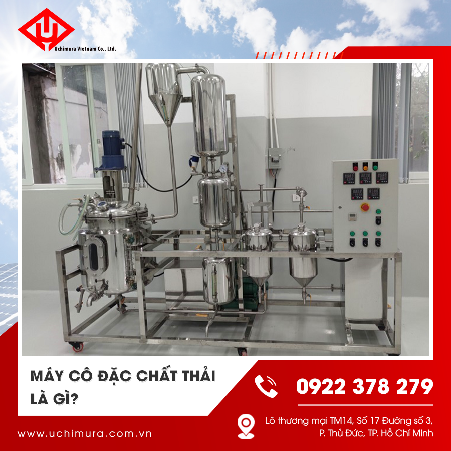 Hình ảnh hệ thống máy cô đặc trong xử lý nước thải công nghiệp