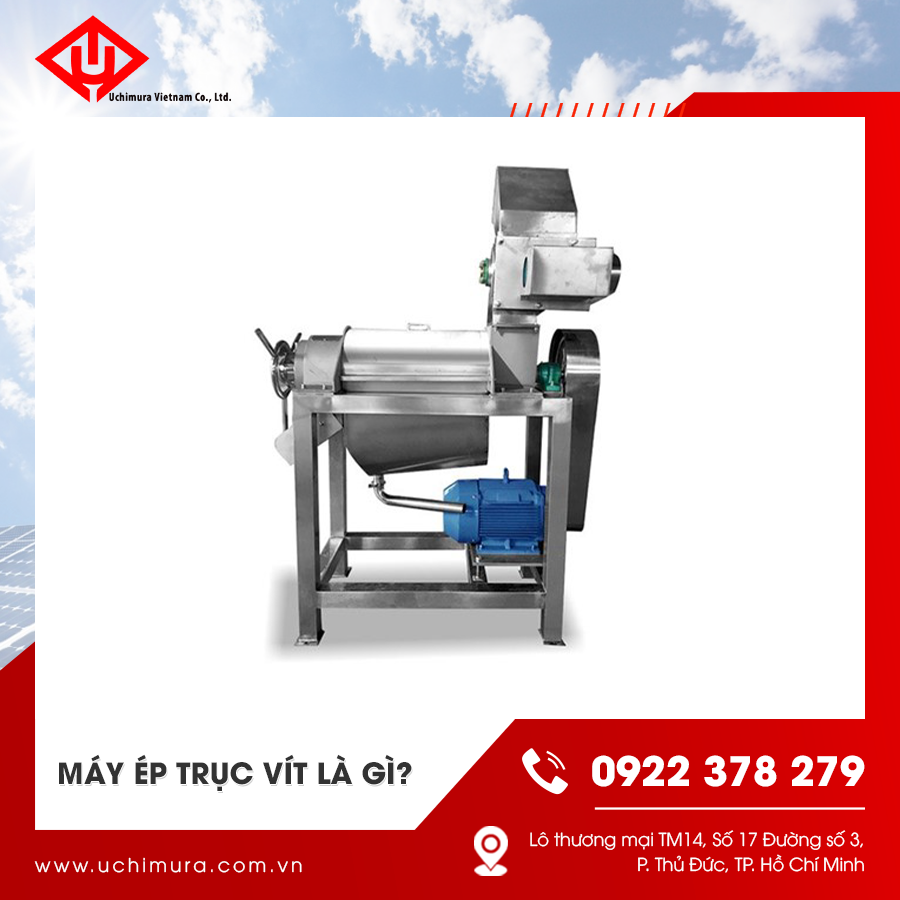 Hình ảnh máy ép trục vít loại nhỏ gọn, phù hợp xưởng nhỏ hoặc hộ kinh doanh Hình ảnh máy ép trục vít loại nhỏ gọn, phù hợp xưởng nhỏ hoặc hộ kinh doanh