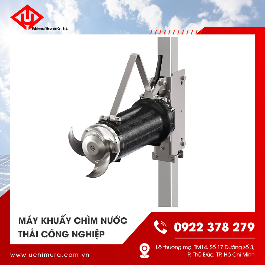 Máy khuấy chìm đa mục đích – ứng dụng xử lý bùn