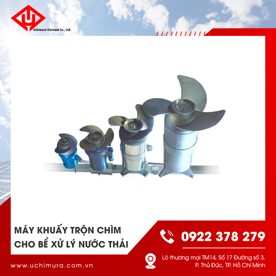 Máy khuấy chìm từ loại máy nhỏ tới máy lớn 