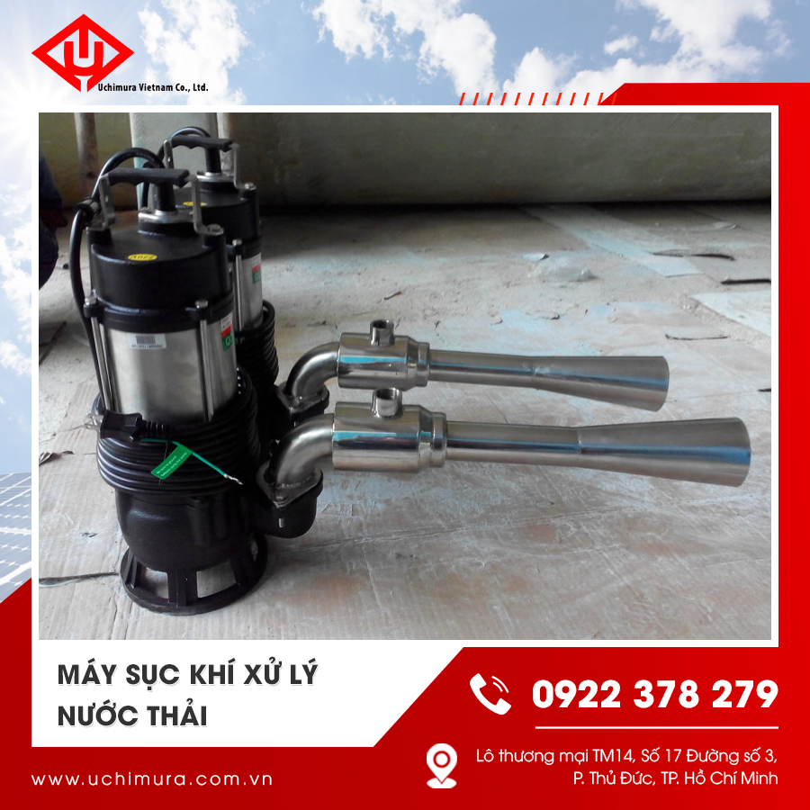 Máy sục khí tạo dòng sục mạnh để trộn và cung cấp oxy cho vi sinh. Máy sục khí tạo dòng sục mạnh để trộn và cung cấp oxy cho vi sinh.