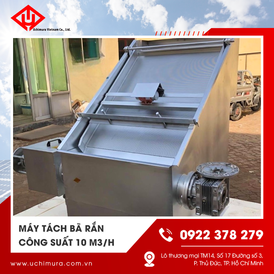 Máy ép tách phân chăn nuôi ở quy mô lớn, phù hợp cho các trại lớn Máy ép tách phân chăn nuôi ở quy mô lớn, phù hợp cho các trại lớn