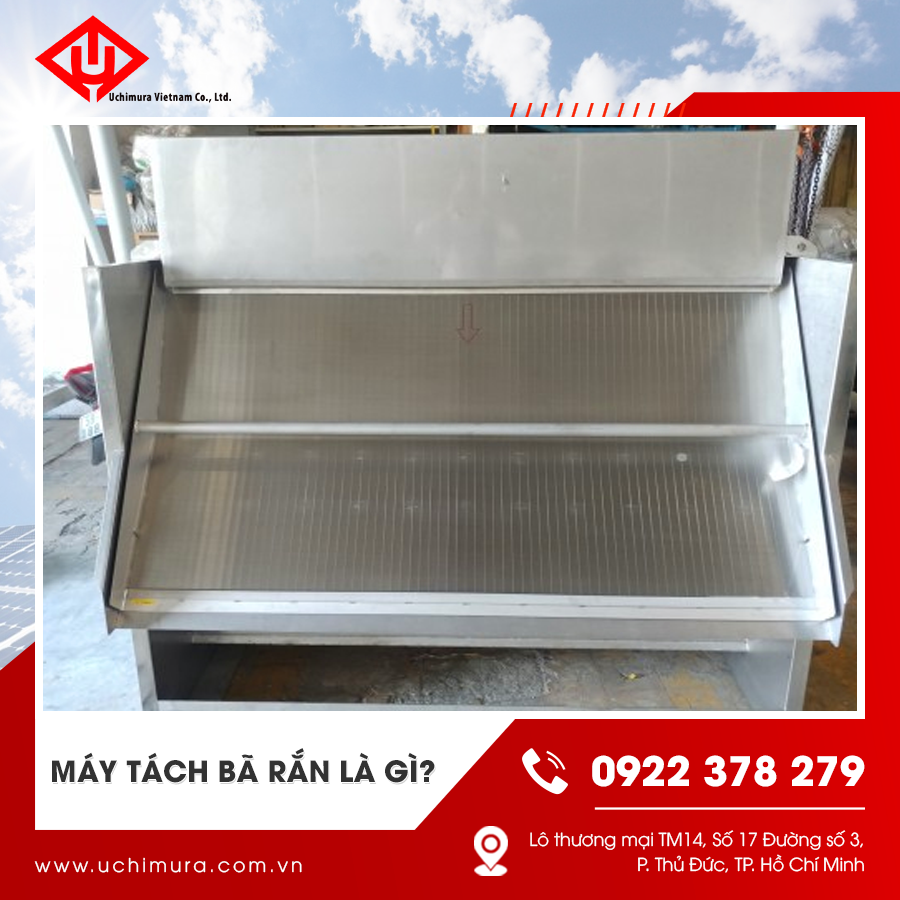 Máy tách bả rắn được thiết kế chắc chắn 