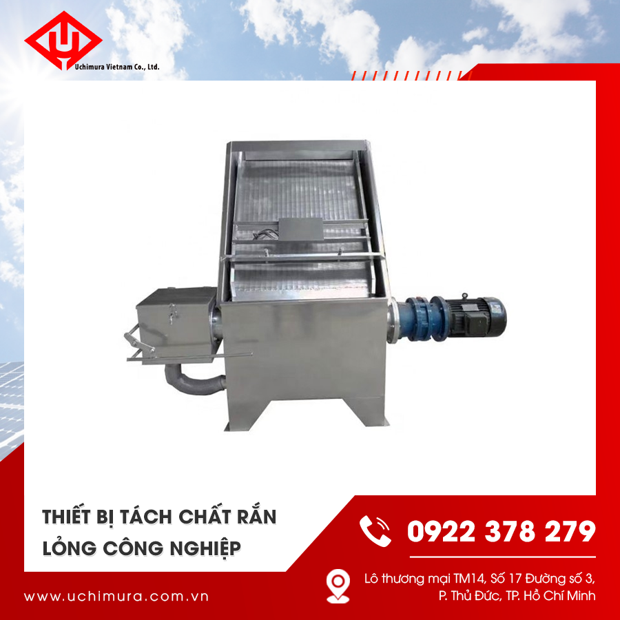Thiết bị tách chất rắn lỏng với thiết kế hiện đại 
